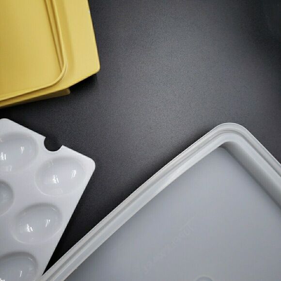 Vintage Tupperware Deviled Egg Keeper Serving Tray Carrier Container 723 - Picture 9 of 16
